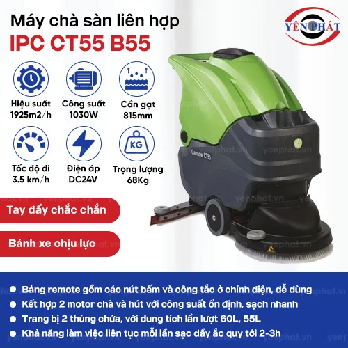 Máy chà sàn liên hợp IPC CT55 B55 2