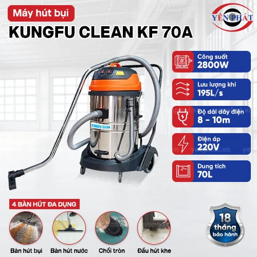 Máy hút bụi lớn Kungfu Clean KF 70A 2