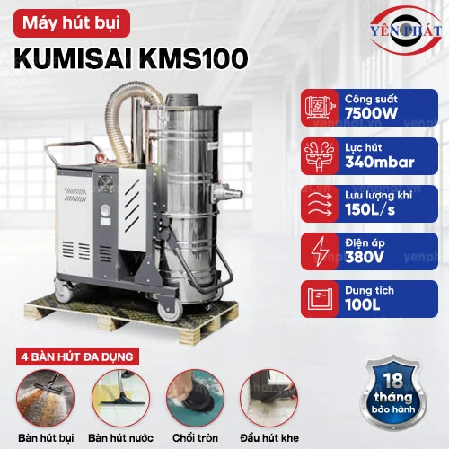 Máy hút bụi công nghiệp Kumisai KMS100 2