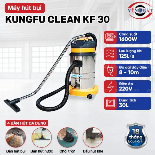 Máy hút bụi công nghiệp Kungfu Clean KF 30 2