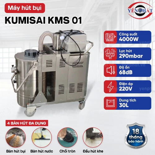 Máy hút bụi công nghiệp chịu nhiệt Kumisai KMS 01 2