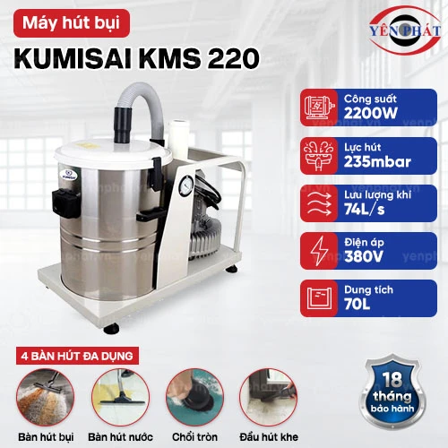 Máy hút bụi 3 pha Kumisai KMS 220 2