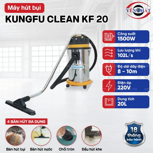 Máy hút bụi công nghiệp Kungfu Clean KF 20 2