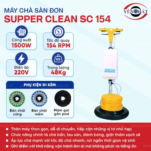 Máy đánh sàn đơn Supper Clean SC 154 2