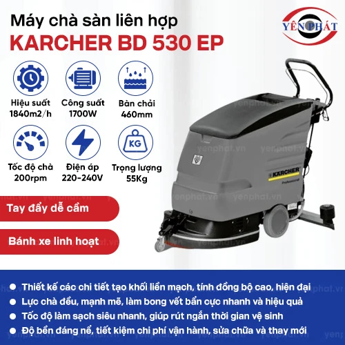 Máy đánh sàn công nghiệp Karcher BD 530 Ep 2