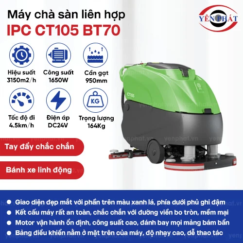 Máy chà sàn liên hợp IPC CT105 BT70 2