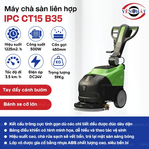Máy chà sàn liên hợp IPC CT15 B35 2