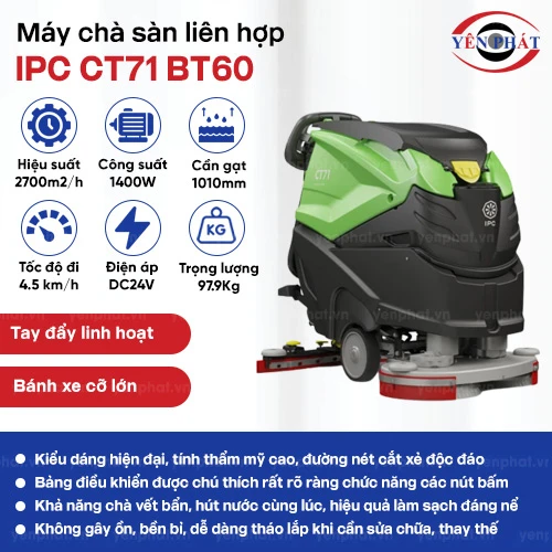 Máy chà sàn liên hợp IPC CT71 BT60 2