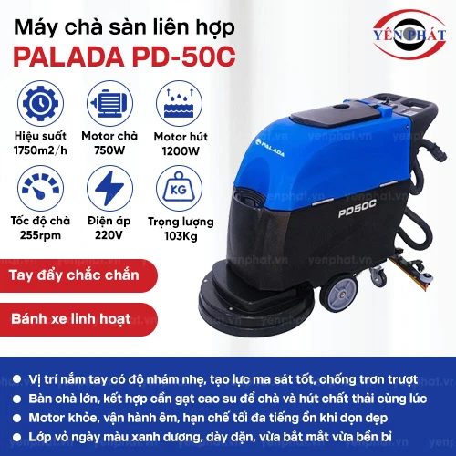 Máy chà sàn liên hợp Palada PD-50C 2