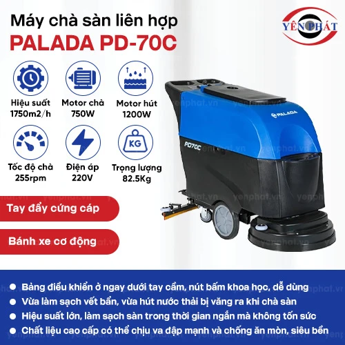 Máy chà sàn liên hợp Palada PD-70C 2