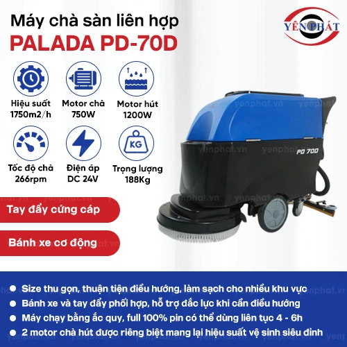 Máy chà sàn liên hợp Palada PD-70D 2