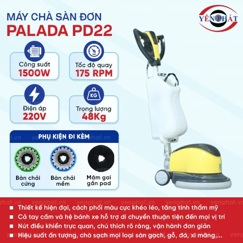 Máy chà sàn nhà xưởng Palada PD22 2