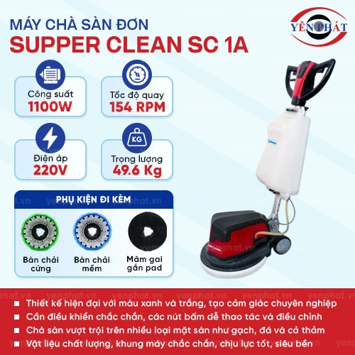 Máy chà sàn đơn Supper Clean SC 1A 2