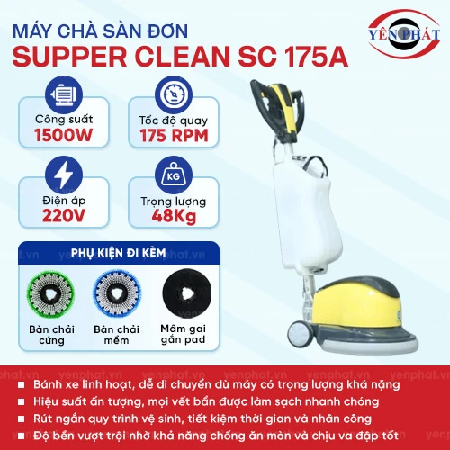 Máy chà sàn đơn Supper Clean SC 175A 2