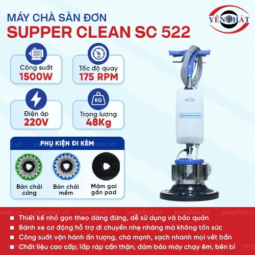 Máy chà sàn đơn Supper Clean SC 522 2