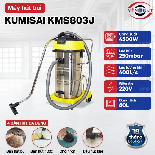Máy hút bụi công nghiệp Kumisai KMS803J 2