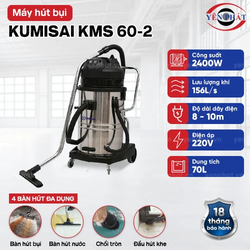 Máy hút bụi lớn Kumisai KMS 60-2 2