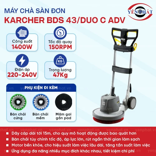 Máy chà sàn Karcher BDS 43/Duo C Adv 2