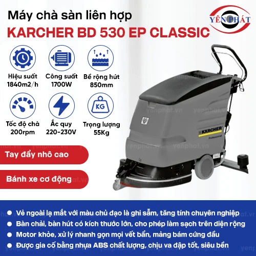 Máy chà sàn Karcher BD 530 EP classic 2