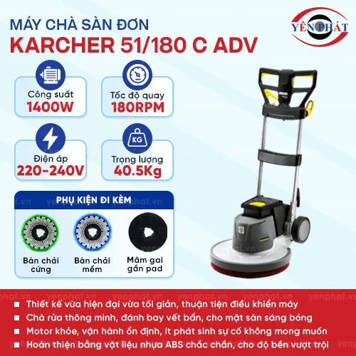 Máy chà sàn Karcher 51/180 C Adv 2
