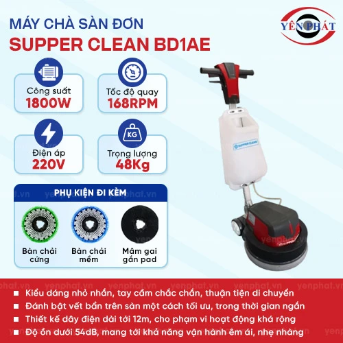 Máy chà sàn Supper Clean BD1AE 2
