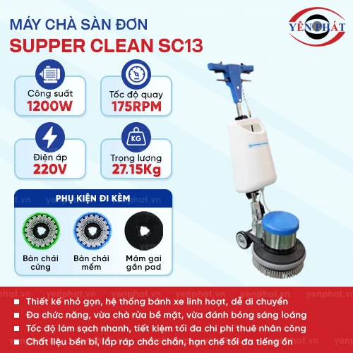 Máy chà sàn đơn Supper Clean SC13 2