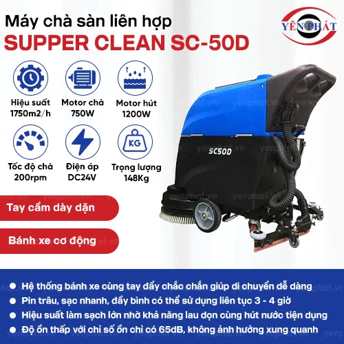 Máy chà sàn liên hợp Supper Clean SC-50D 2