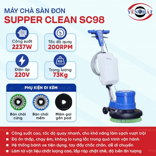 Máy chà sàn đơn Supper Clean SC98 2