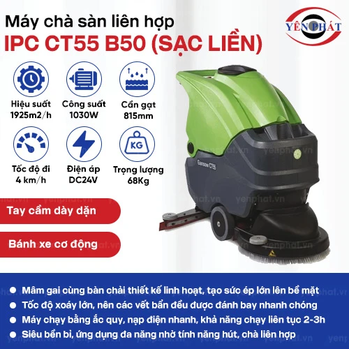 Máy chà sàn liên hợp IPC CT55 B50 (sạc liền máy) 2