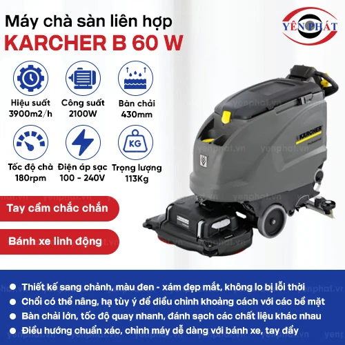 Máy chà sàn liên hợp Karcher B 60 W 2