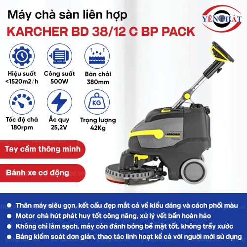 Máy chà sàn Karcher BD 38/12 C Bp Pack 2