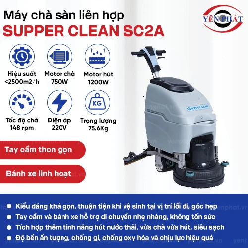 Máy chà sàn liên hợp Supper Clean SC2A 2