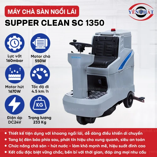 Máy chà sàn ngồi lái Supper Clean SC 1350 2