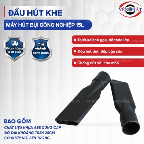 Đầu hút khe máy hút bụi công nghiệp 15L 2