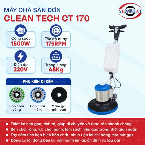 Máy chà sàn Clean Tech CT 170 2