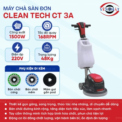 Máy chà sàn Clean Tech CT 3A 2