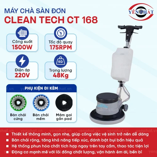 Máy chà sàn Clean Tech CT 168 2