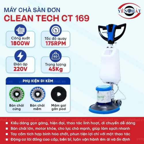 Máy chà sàn Clean Tech CT 169 2