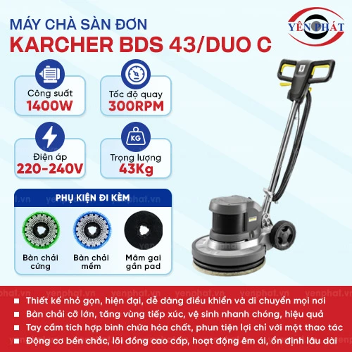 Máy chà sàn Karcher BDS 43/Duo C 2