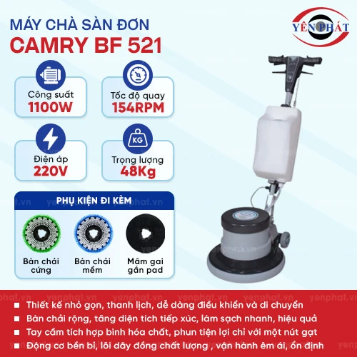 Máy chà sàn giặt thảm Camry BF 521 2