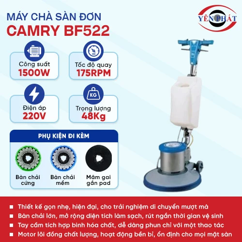 Máy chà sàn giặt thảm Camry BF522 2