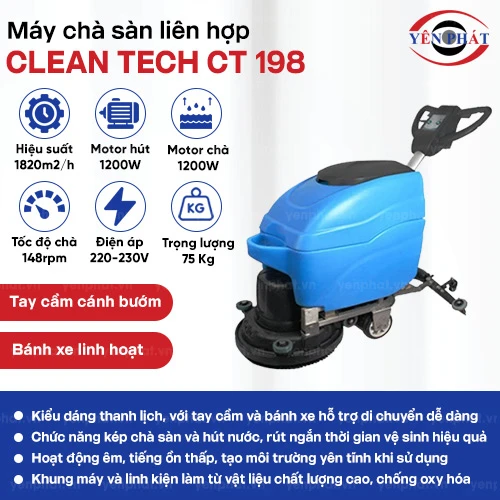 Máy chà sàn Clean Tech CT 198 2