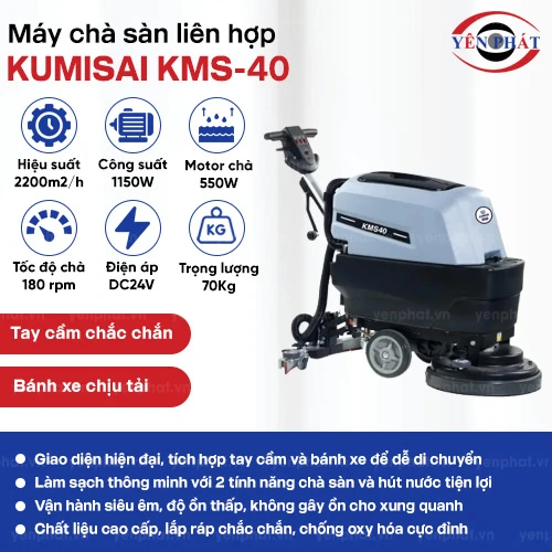 Máy chà sàn liên hợp Kumisai KMS-40 2