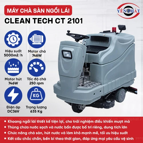 Máy chà sàn Clean Tech CT 2101 2