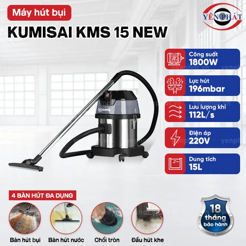 Máy hút bụi Kumisai KMS 15 New 2