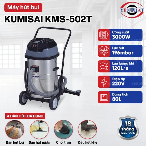 Máy hút bụi khô ướt Kumisai KMS-502T 2