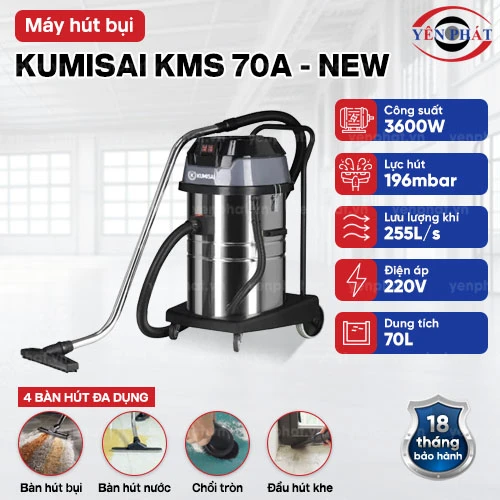 Máy hút bụi công nghiệp Kumisai KMS 70A - New 2