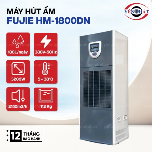 Máy Hút Ẩm Công Nghiệp FujiE HM-1800DN 2