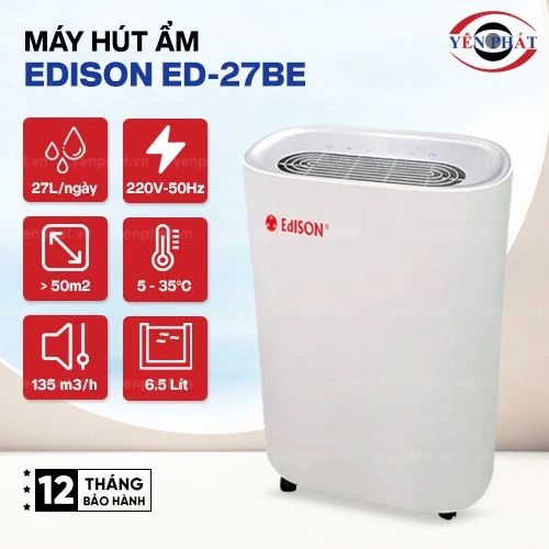 Máy hút ẩm Edison ED-27BE 2