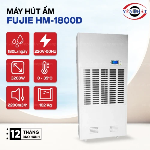 Máy Hút Ẩm Công Nghiệp FujiE HM-1800D 2